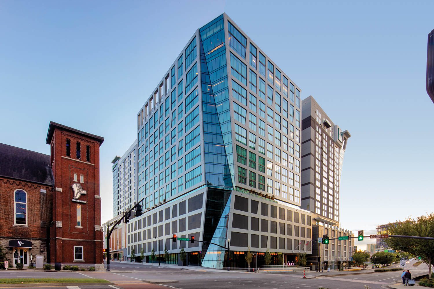 Arquitectonica designed the 21-story, glass-and-steel building. Photography by Eric Laignel.