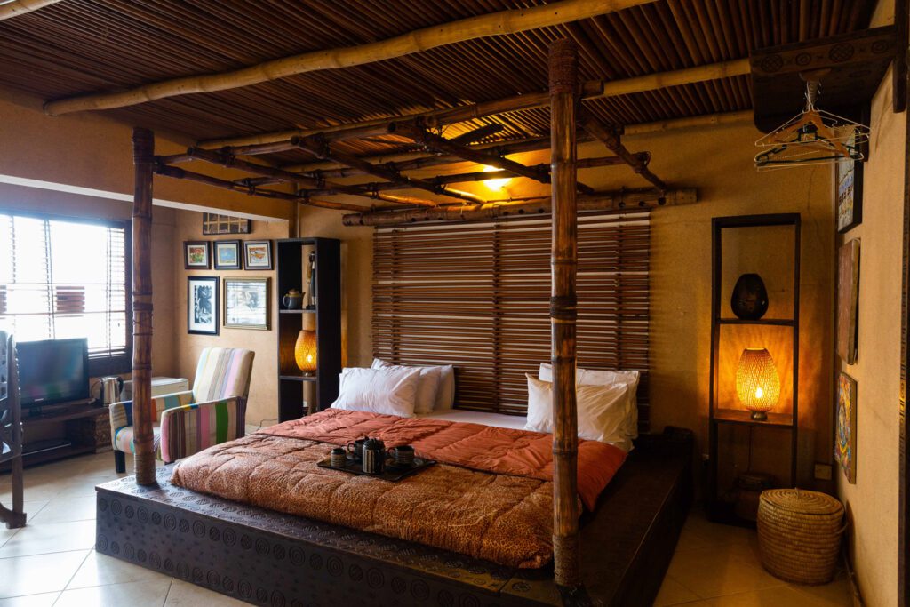 Bogobiri House is a boutique hotel in Lagos designed and co-founded by Tola Akerele that has become an important foodie and arts venue as well.