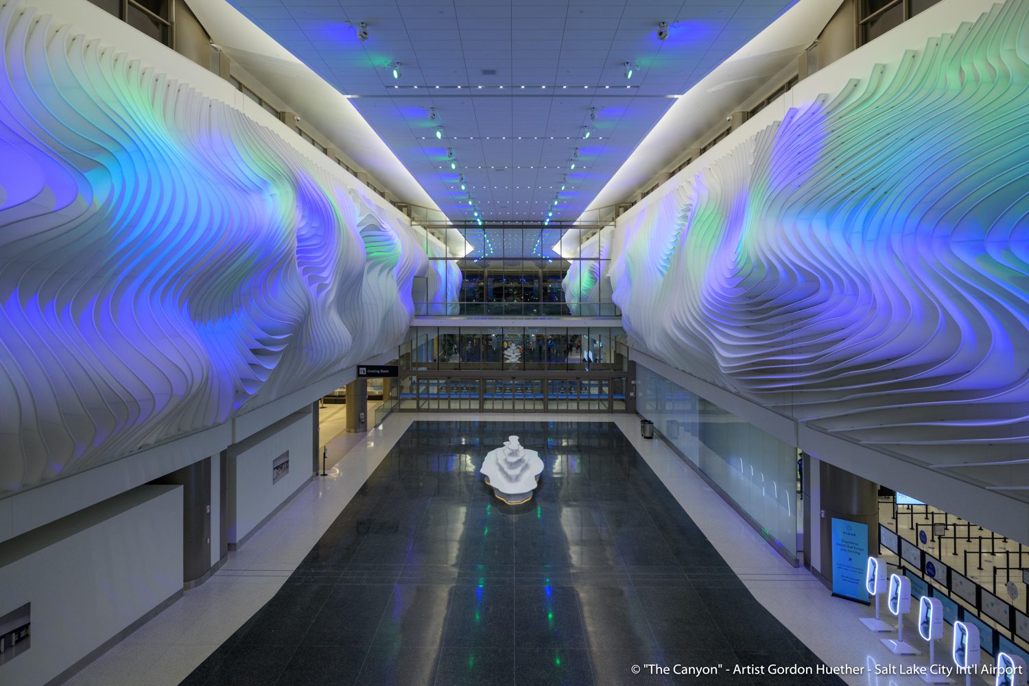 The Canyon at Salt Lake City International Airport by Gordon Huether & Partners won a merit in the transportation category. Photography courtesy of Gordon Huether & Partners.