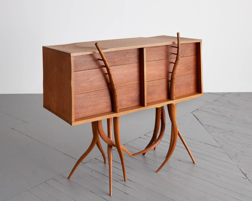 Chest of Drawers by Wendell Castle, 1962, oak, walnut, birch, and oak plywood. 