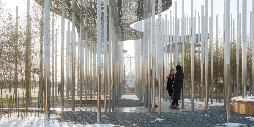 The Dragon Mountain Pavilion installation by Aurelien Chen. Photography © Aurelien Chen.