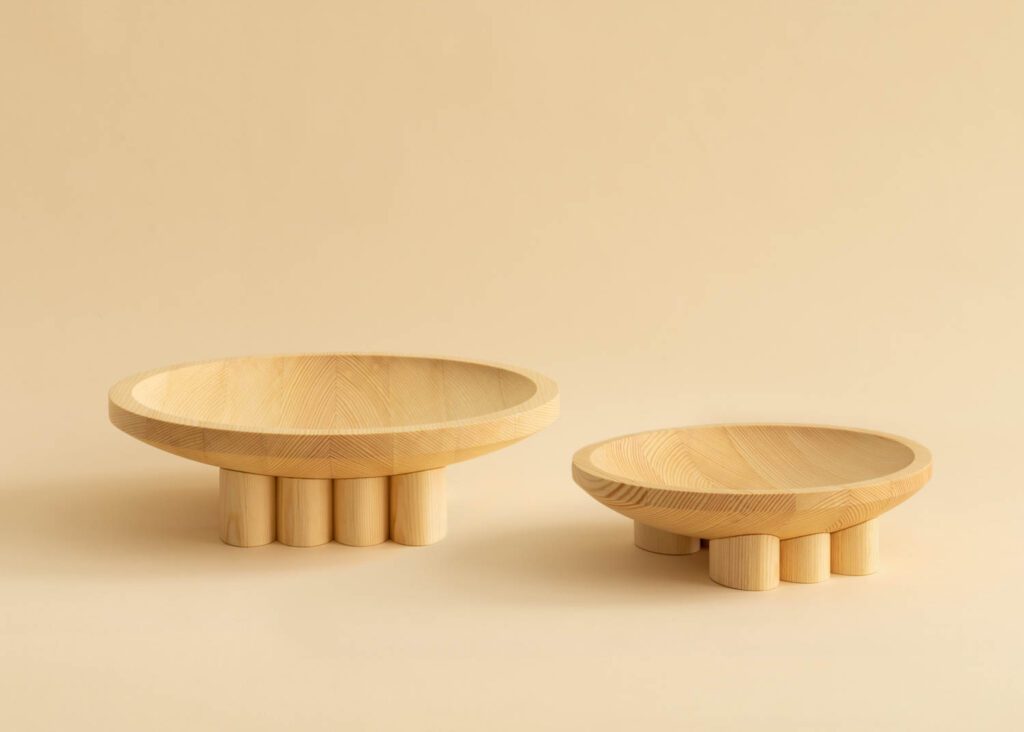 These sturdy yet refined 009 bowls are made out of pine and produced and sold by Finnish company Vaarni. Photography courtesy of Mac Collins.