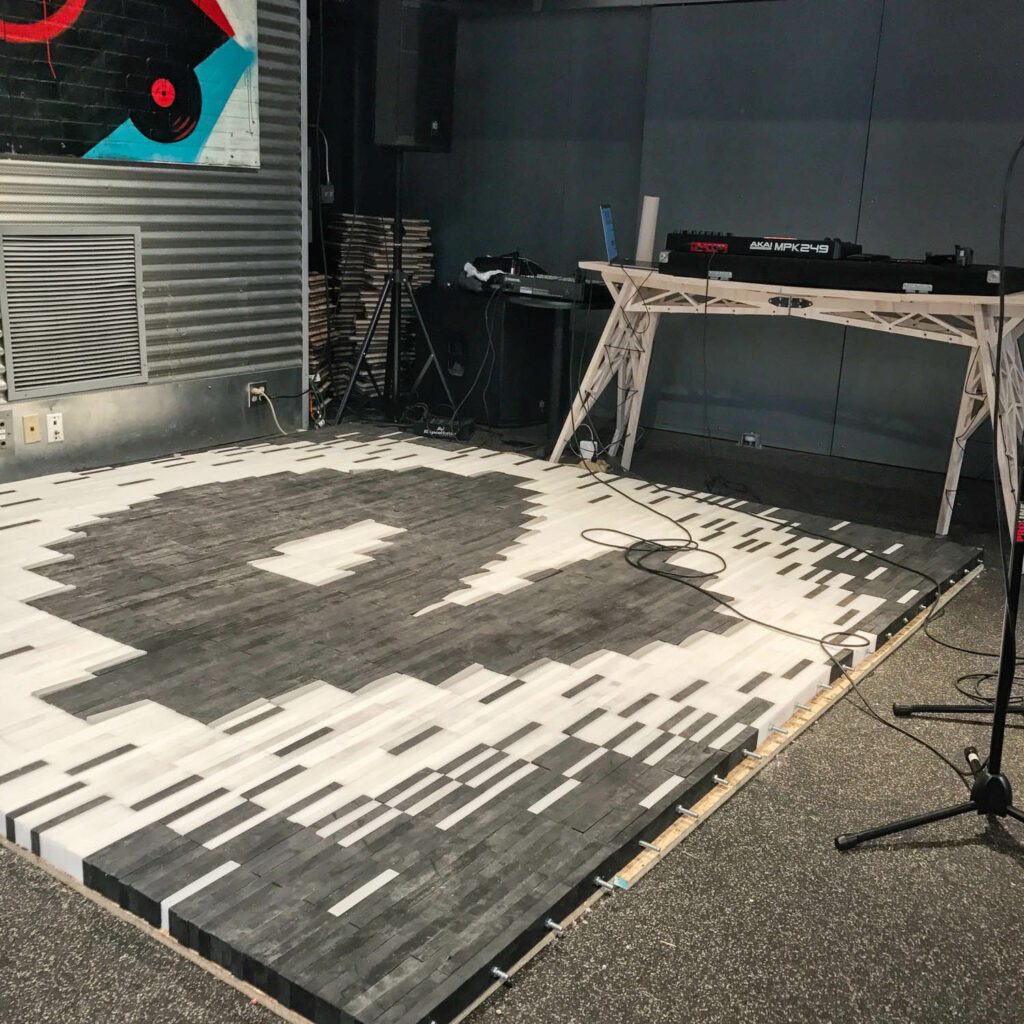 Break Mat, a breakdance mat for Elementz by student Abagael Heimann.