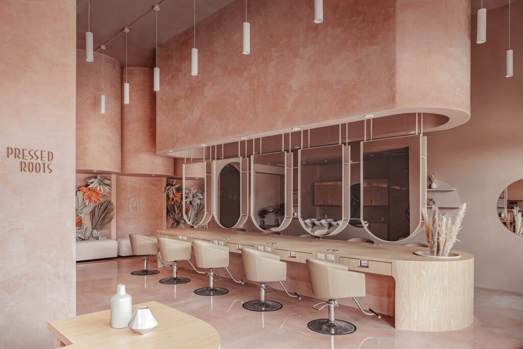 Coev l Studio s Design for Pressed Roots Salon in Dallas Is