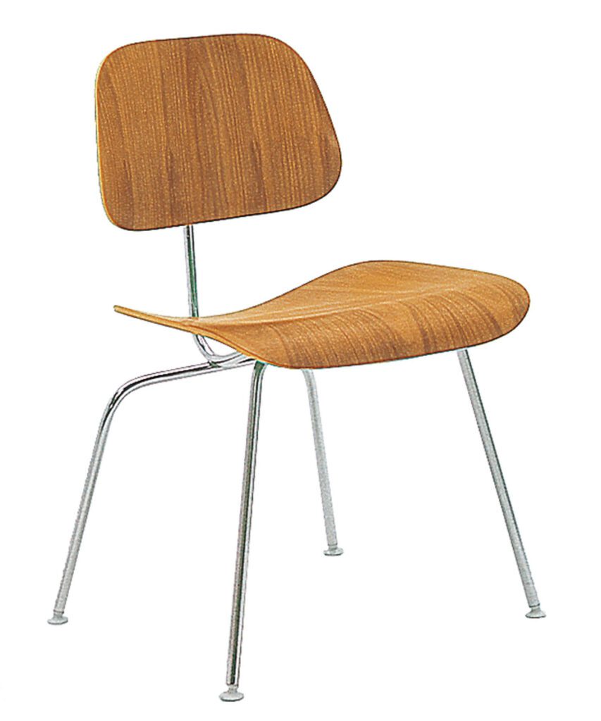 Charles and Ray Eames design the LCM chair, picked up by Herman Miller three years later