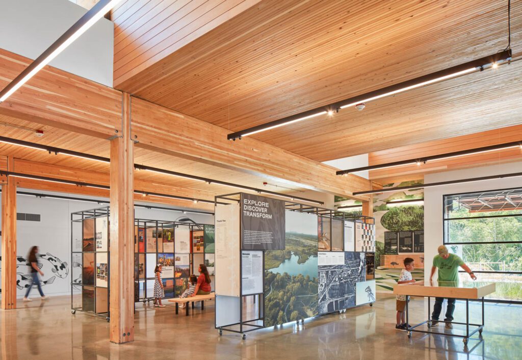 Inside the Ford Calumet Environmental Center, a Best of Year winner for Environmental Impact. 