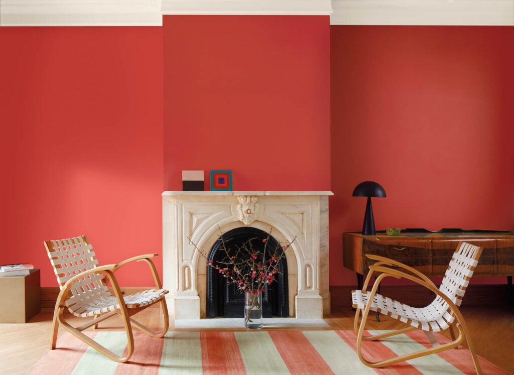 Orange Interior Paint at