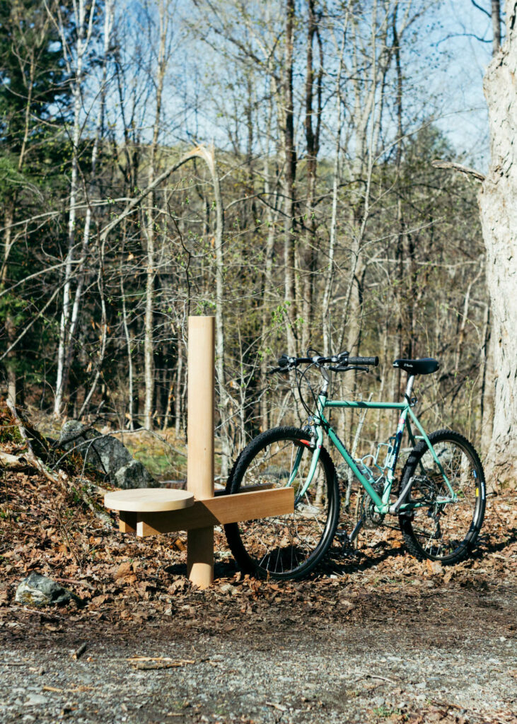 Peye Oyler and Jonah Takagi’s bike stool