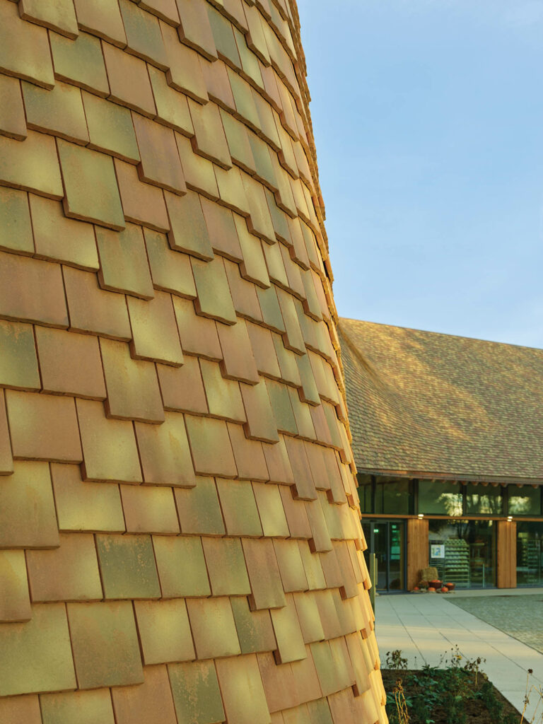 clay roof tiles on Rapunzel World