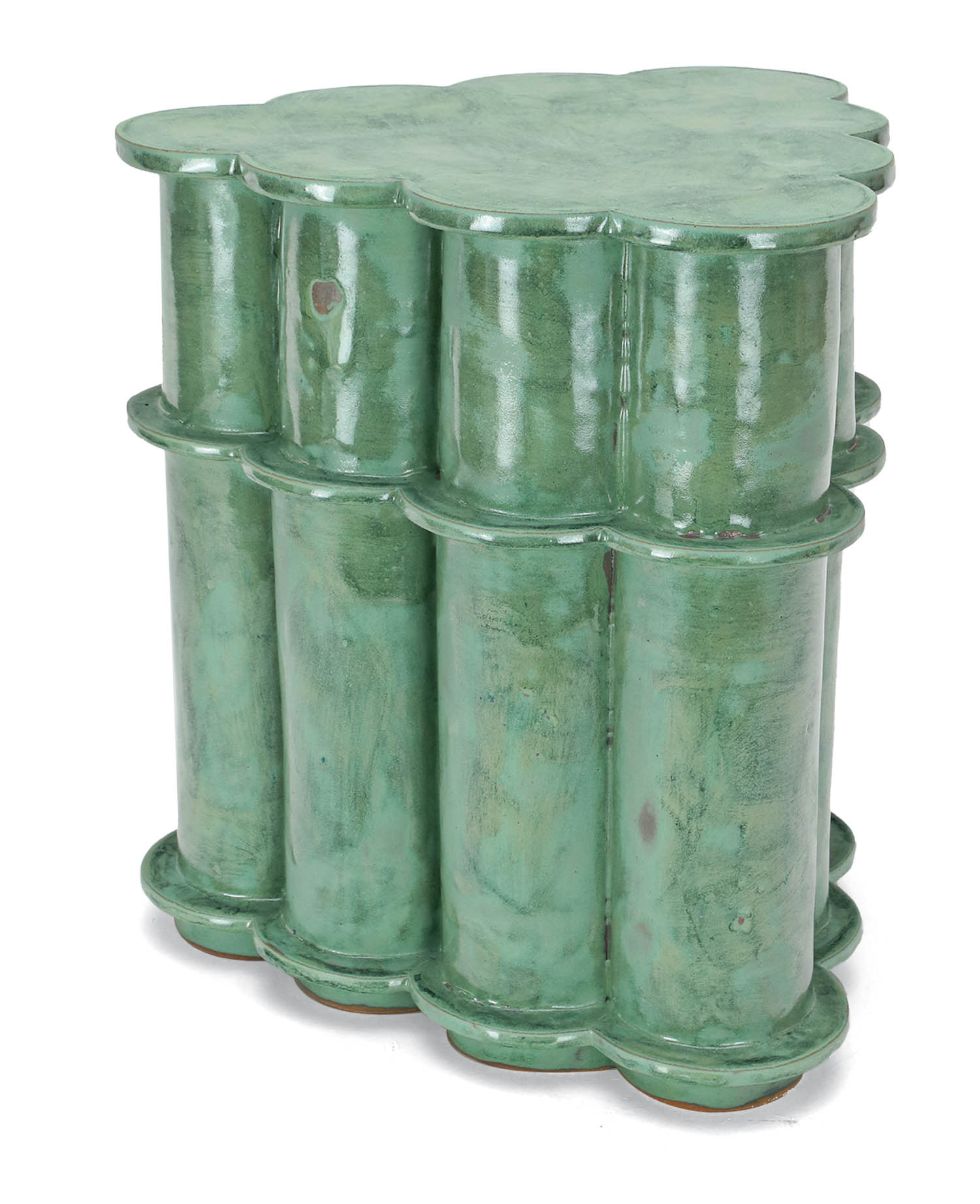 BZIPPY's Ruffle side table in green