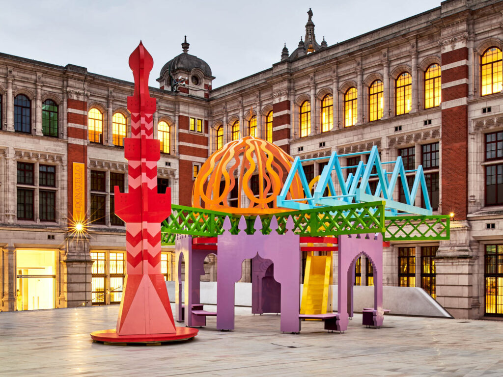 Shahed Saleem’s Ramadan Pavilion in the Exhibition Road courtyard of London’s Victoria & Albert museum