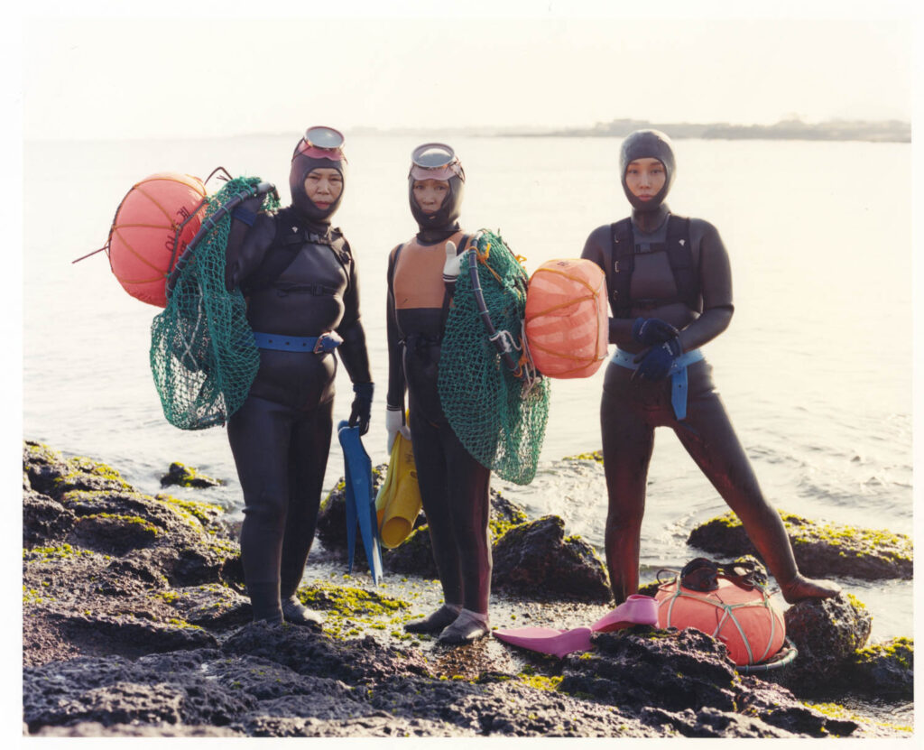 Haenyo by Peter Ash Lee (2018) featured as part of the Where Land Meets Sea exhibition curated by Jane Yang D’Haene, in partnership with Stroll Gallery.