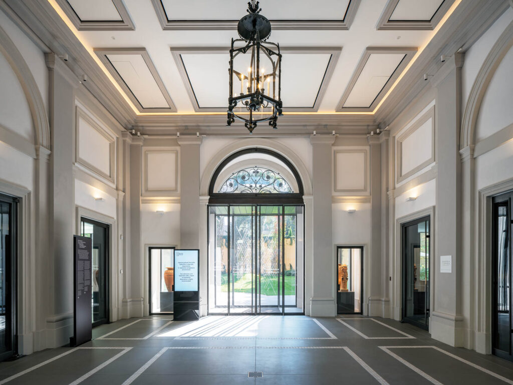 the entrance hall to an Italian museum