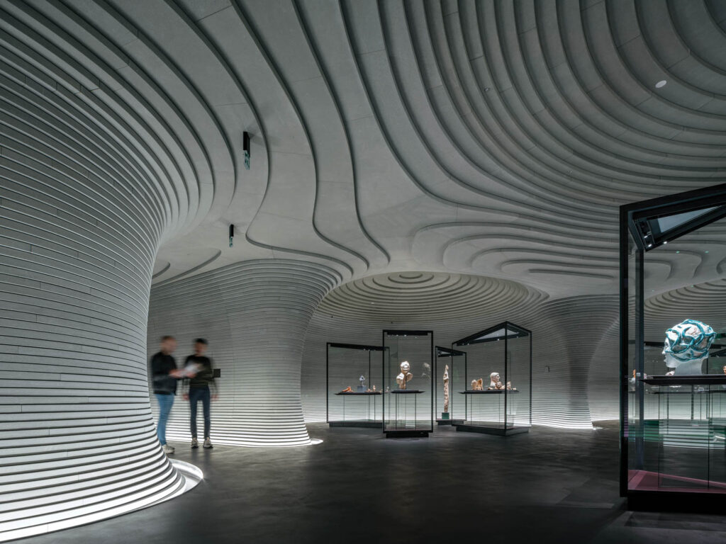 custom display cases in a museum of Italian history