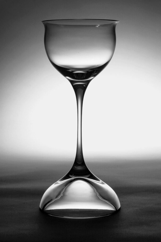 Centennial Goblet, a dual wine/martini glass by Zeisel and Barry for Bombay Sapphire, 2001