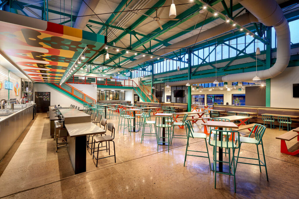 a quartz island inside a brewery in Pittsburgh