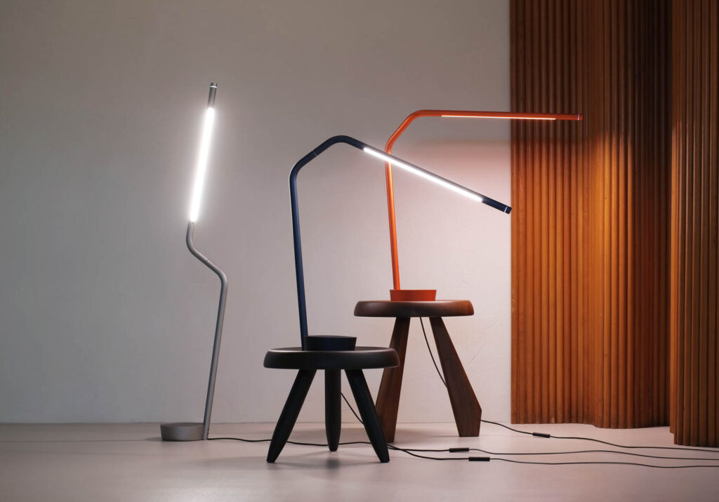 motion-controlled lamps by Tangram