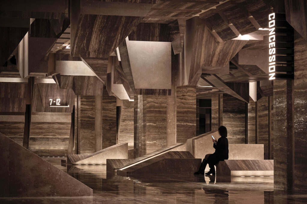 geometric shapes define the new cinema