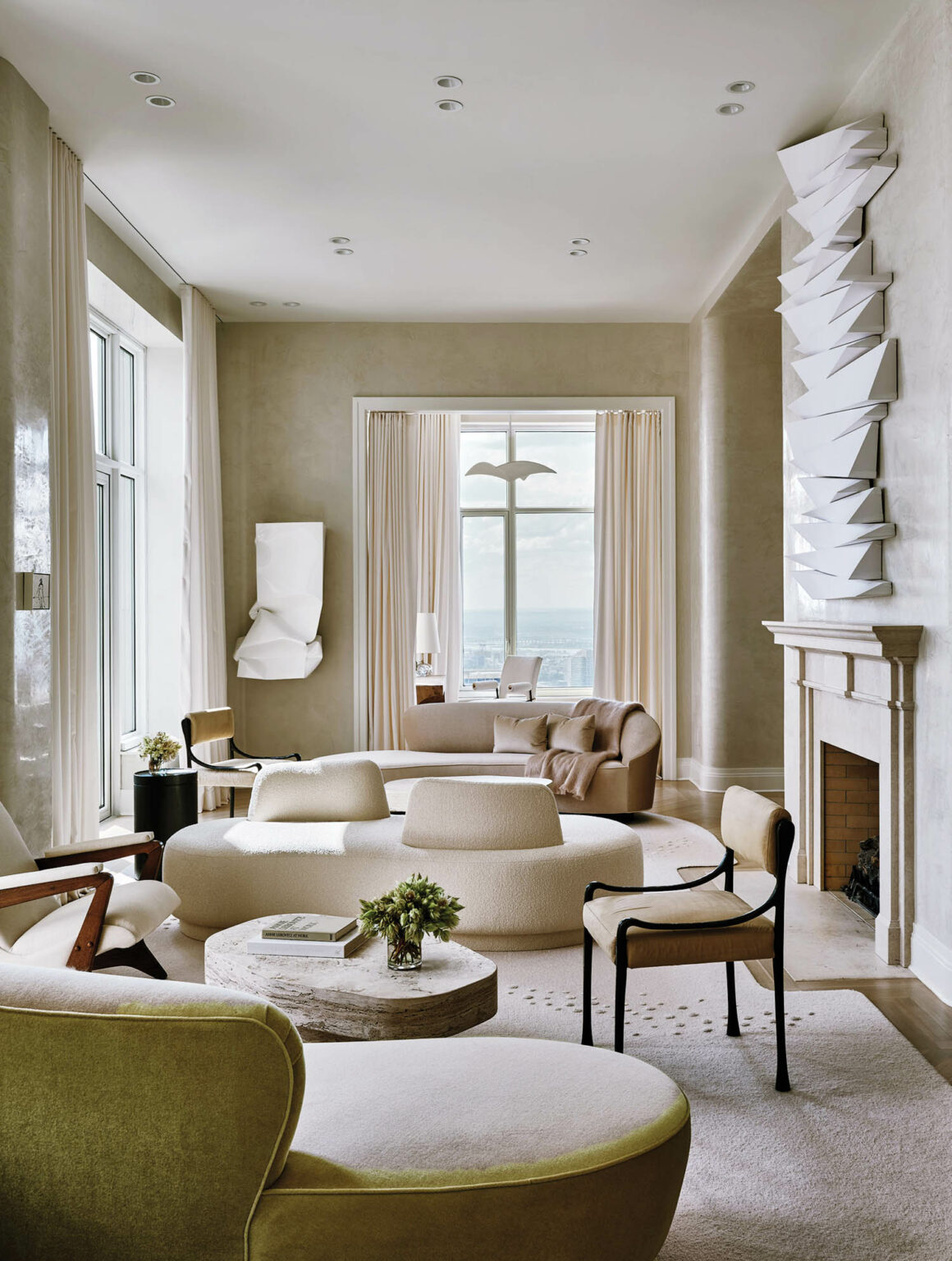 Workshop/APD Creates a Luxurious Penthouse in New York - Luxury Penthouse Apartment Interior Design Assistant