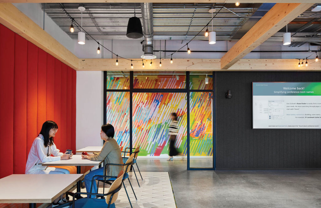 a man sits at a workspace in Autodesk Atlanta