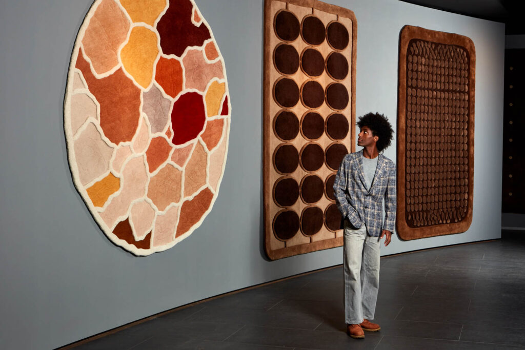 Abreham Brioschi with the Nodus rug