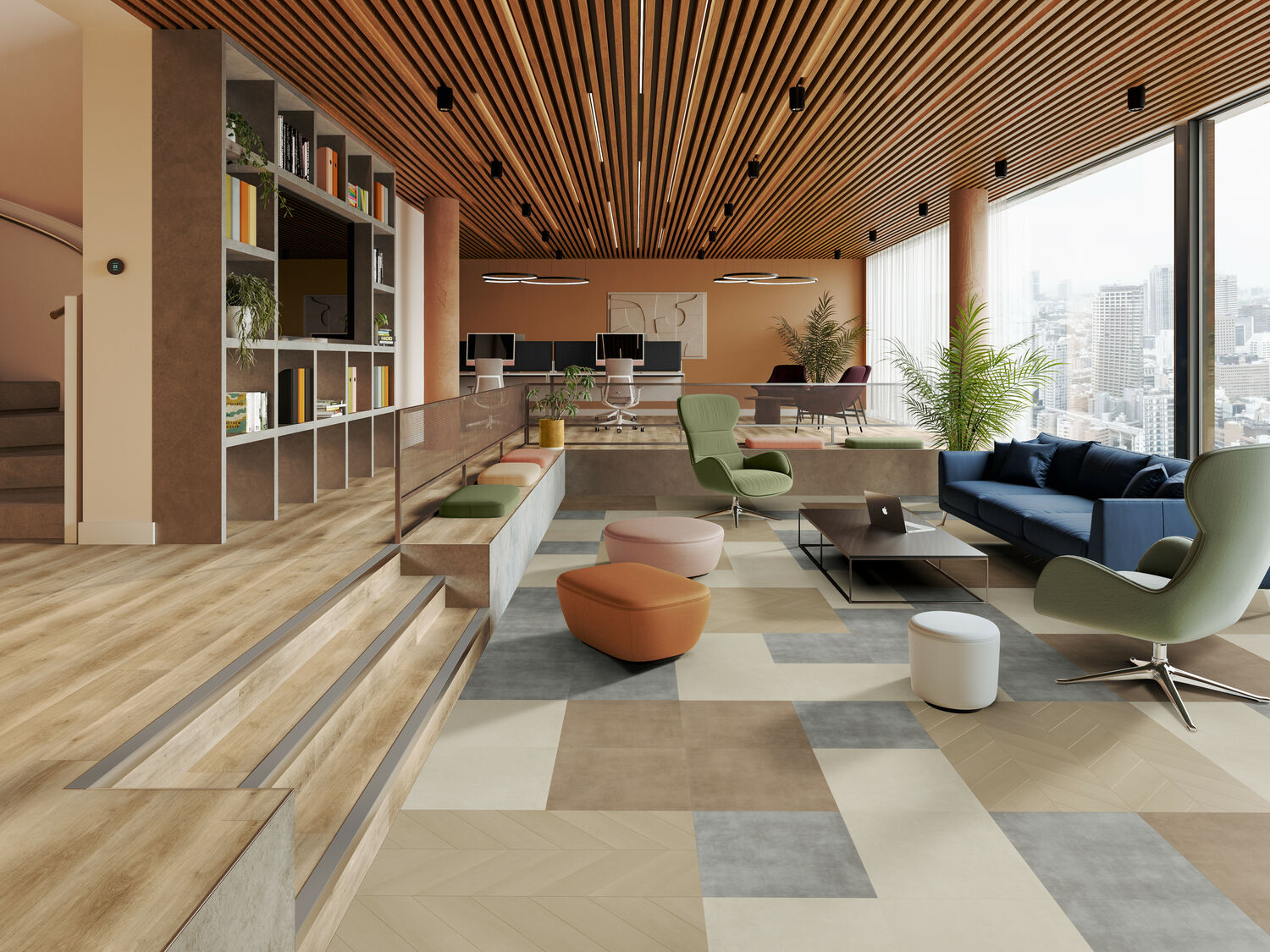 HiP Awards 2024 Amtico Signature Abstract for Mannington Commercial for Workplace: Hard Flooring