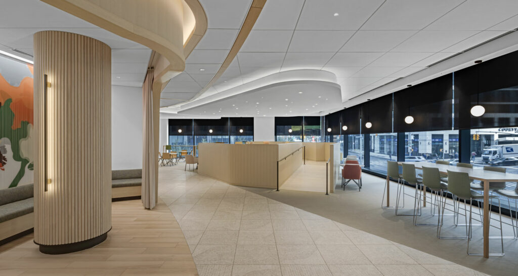 blackrock office with athena lighting by lutron