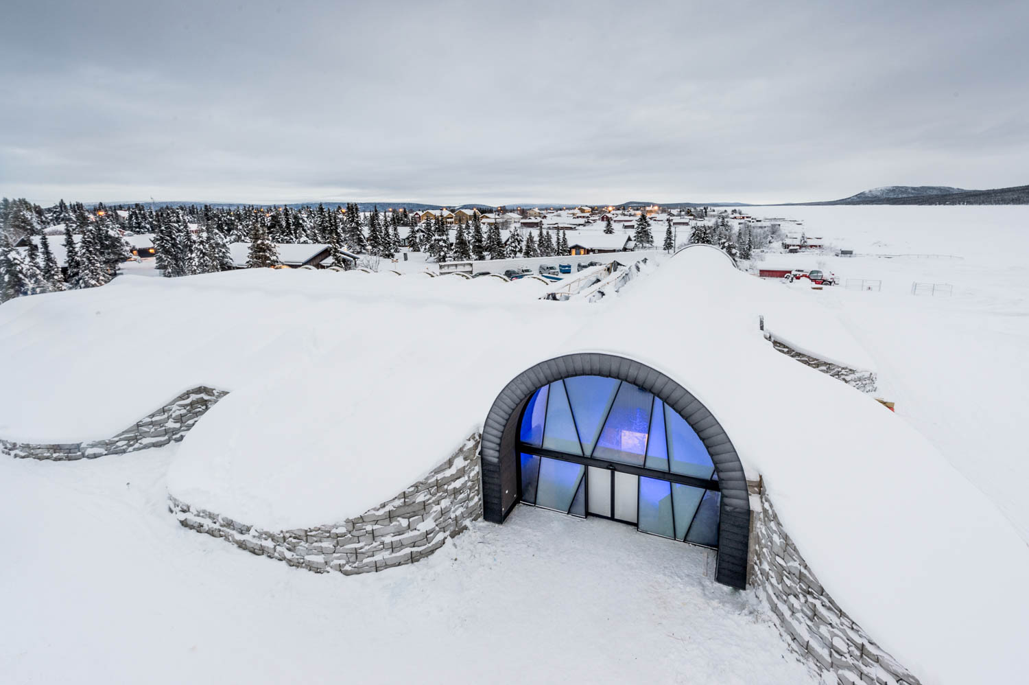 exterior facade of ICEHOTEL