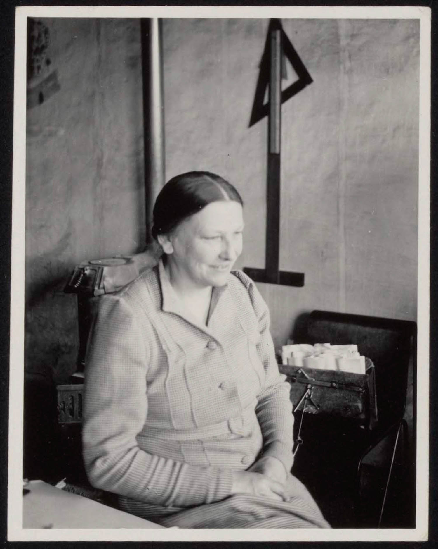 Truus Schroder sitting in room