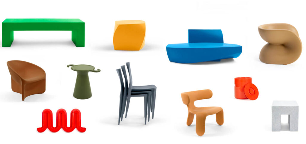 colorful furniture by Heller