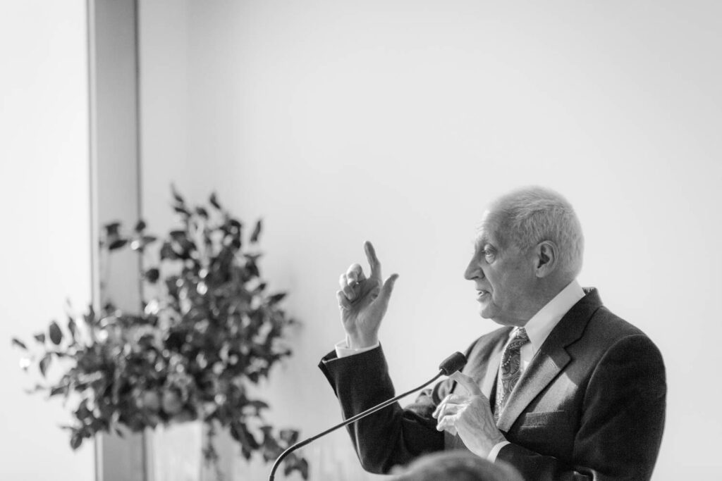 Thomas F. Schutte speaking at an event