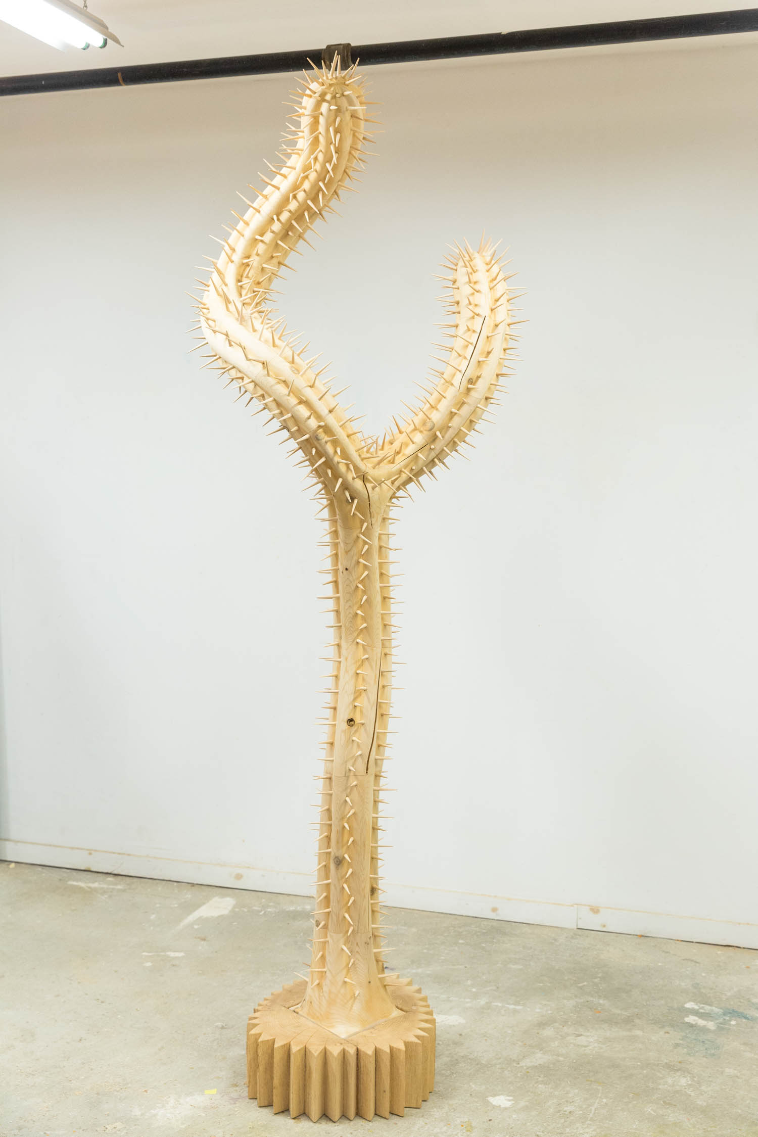 long cactus like sculpture