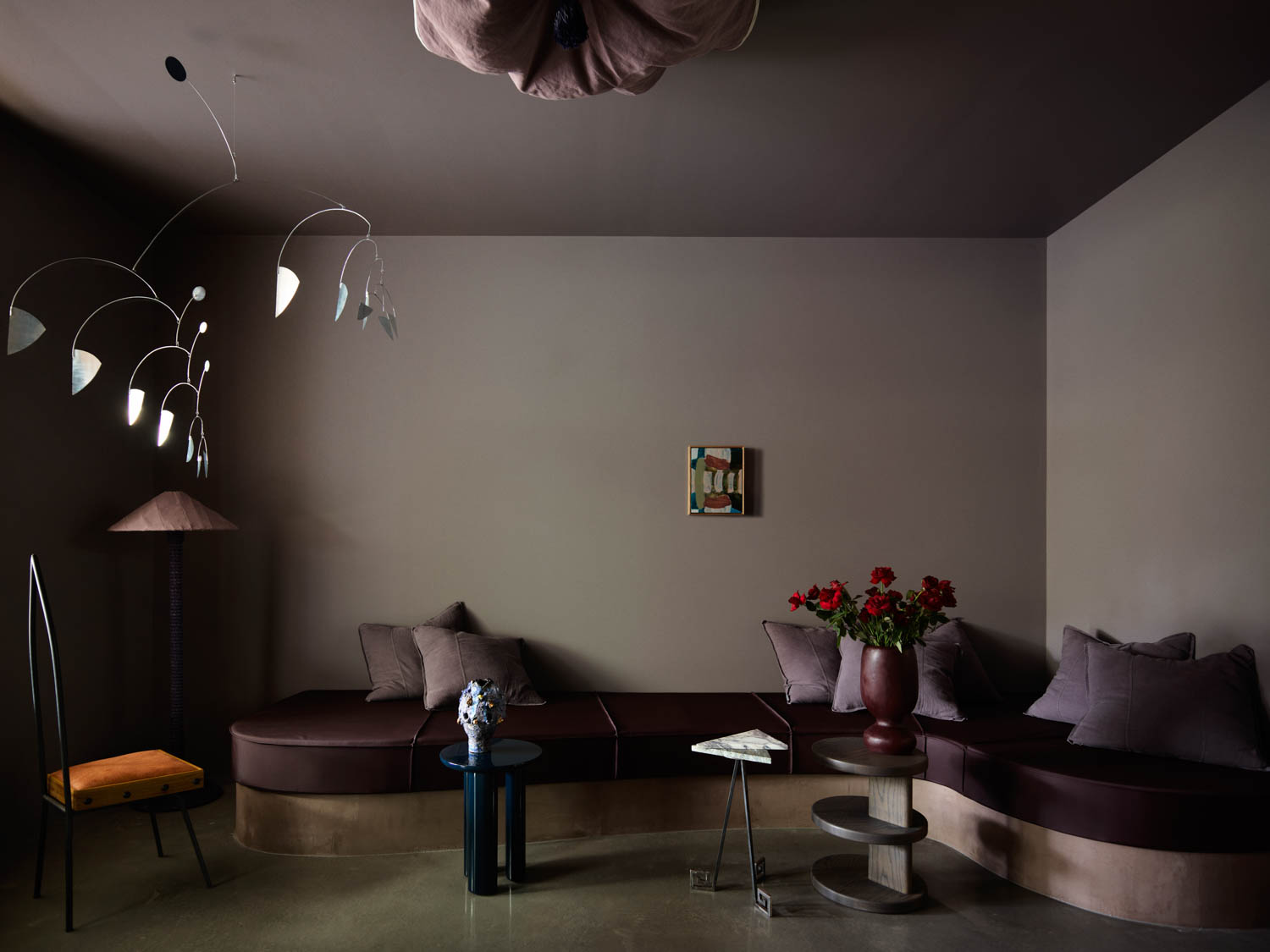 dark purple room
