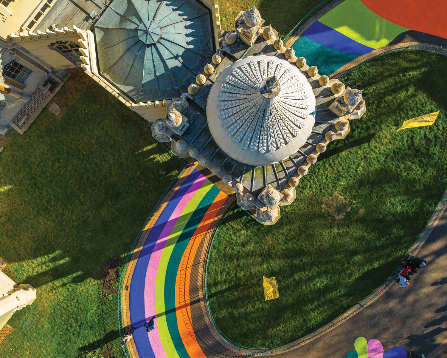 aerial view of Lois O'Hara's Pathways of Joy