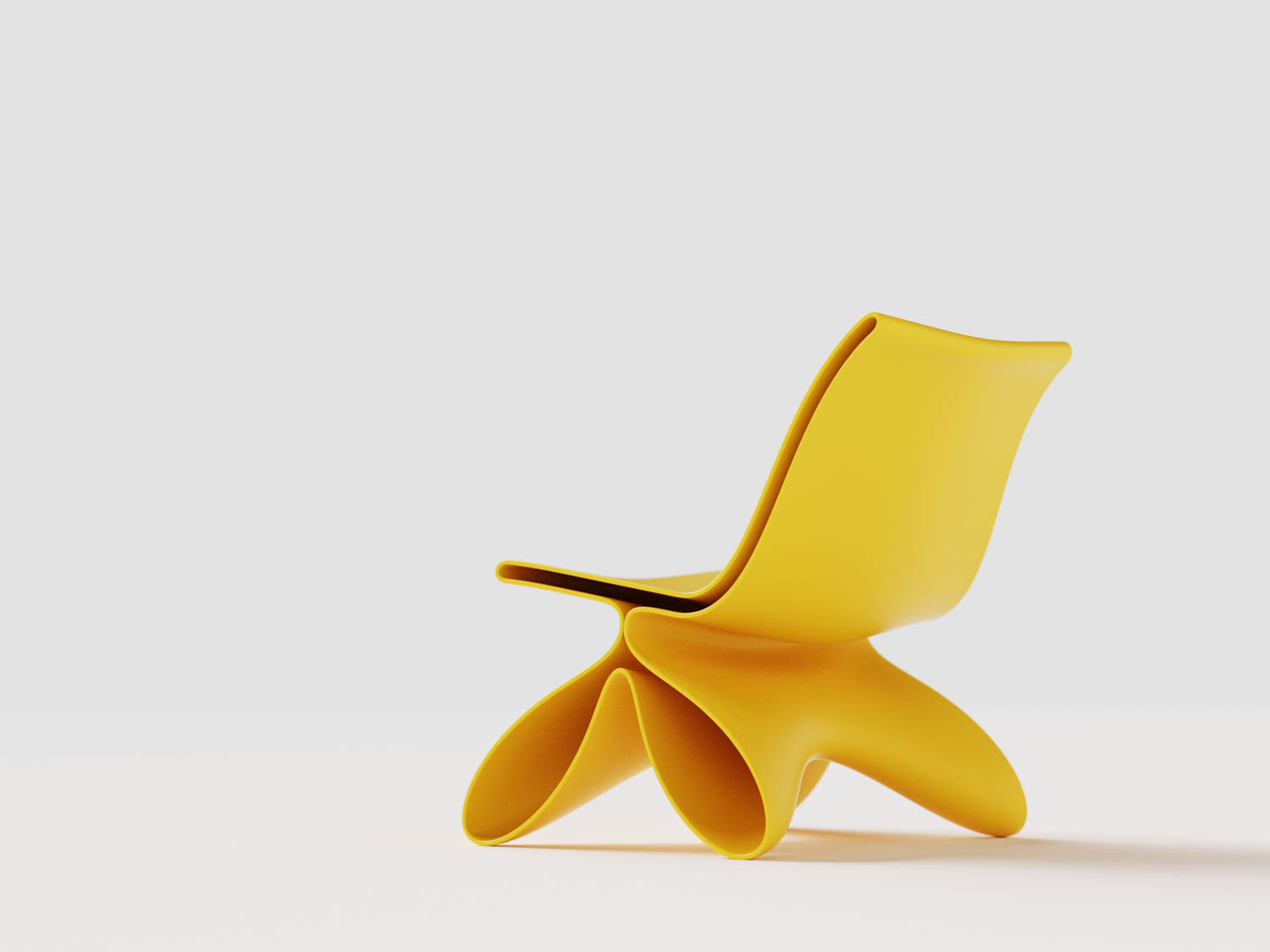 bright yellow chair
