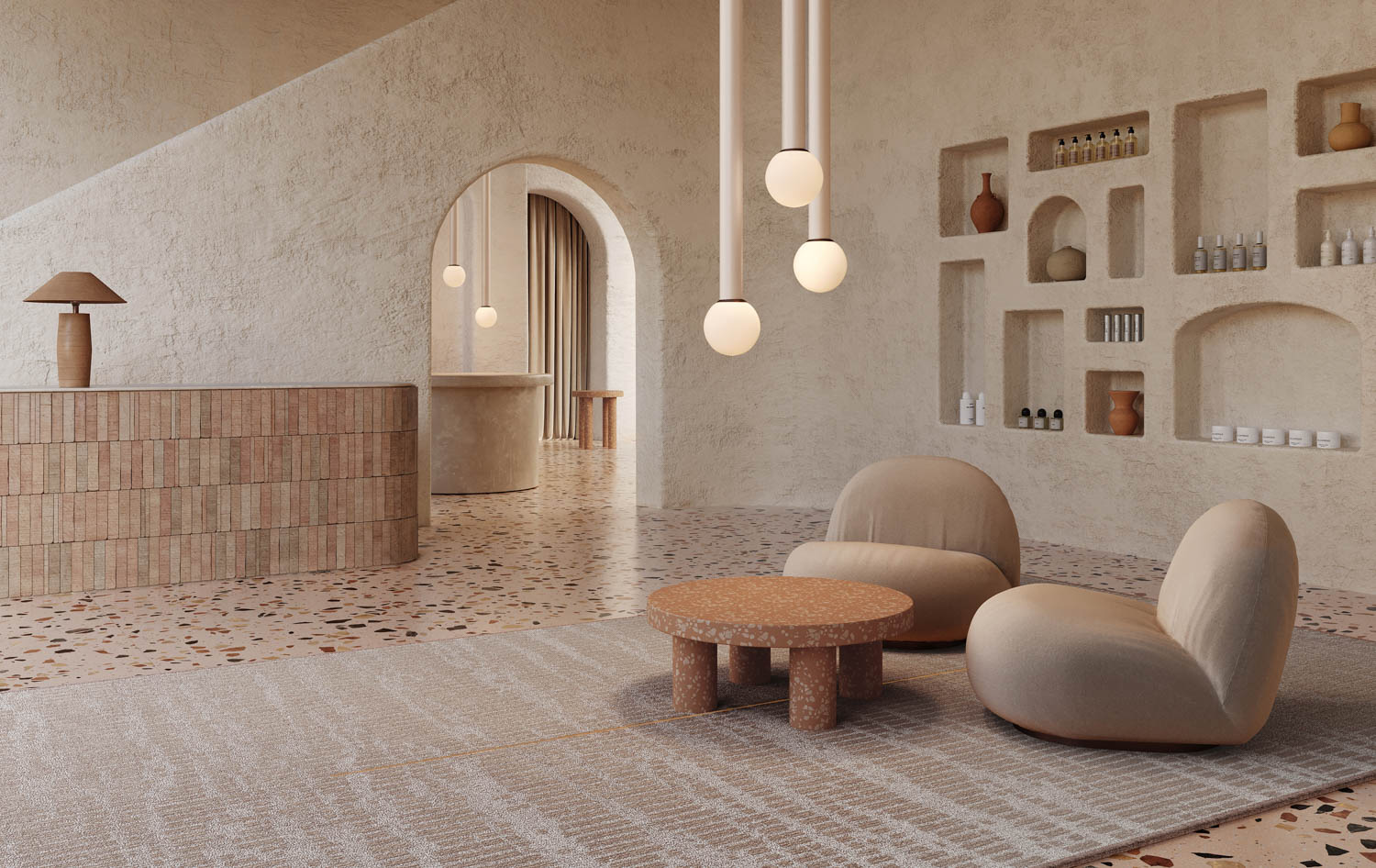 bespoke rugs in a neutral room