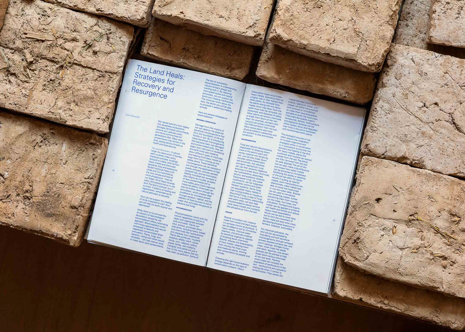 text in a stone table