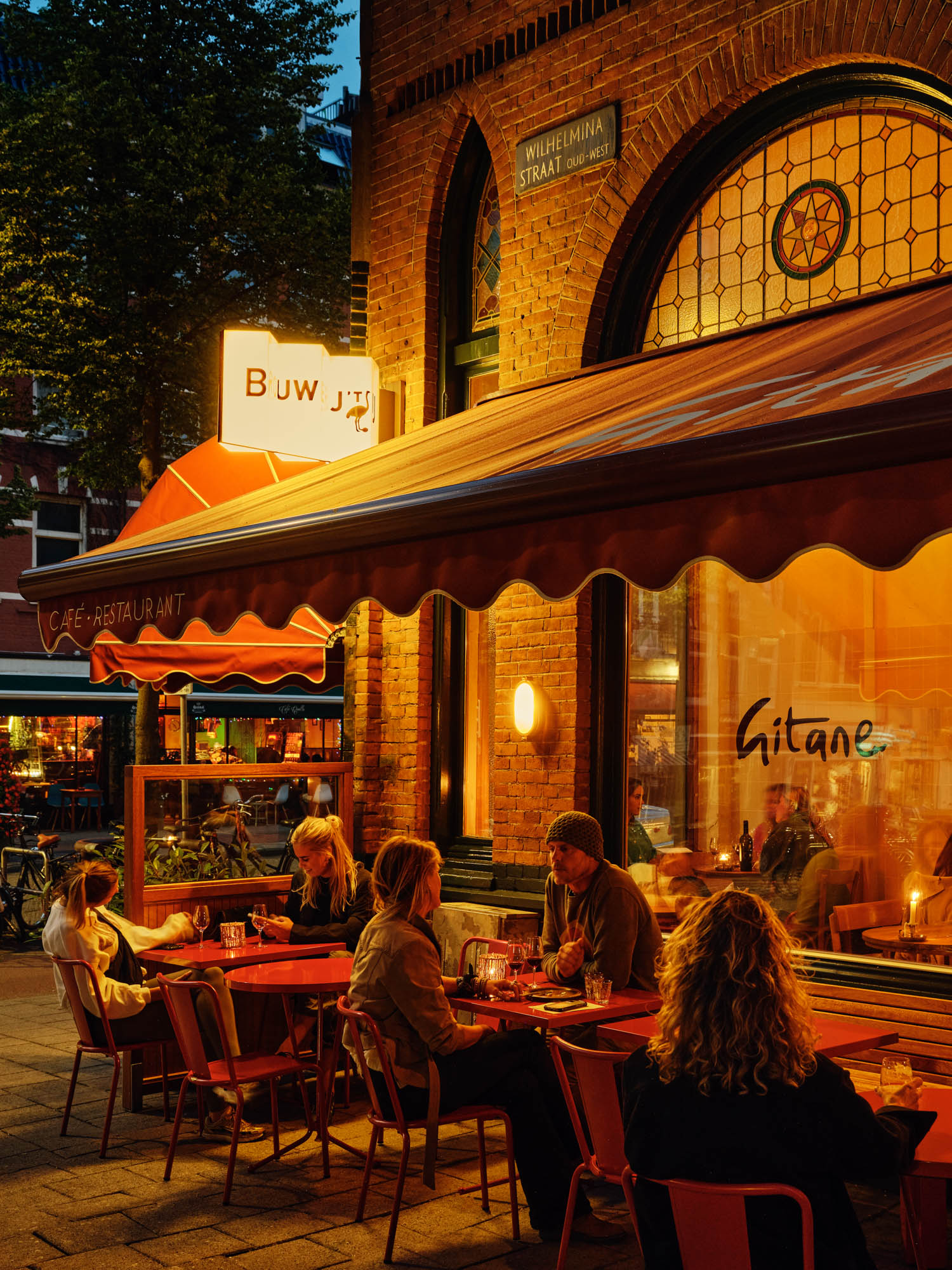 exterior facade of restaurant
