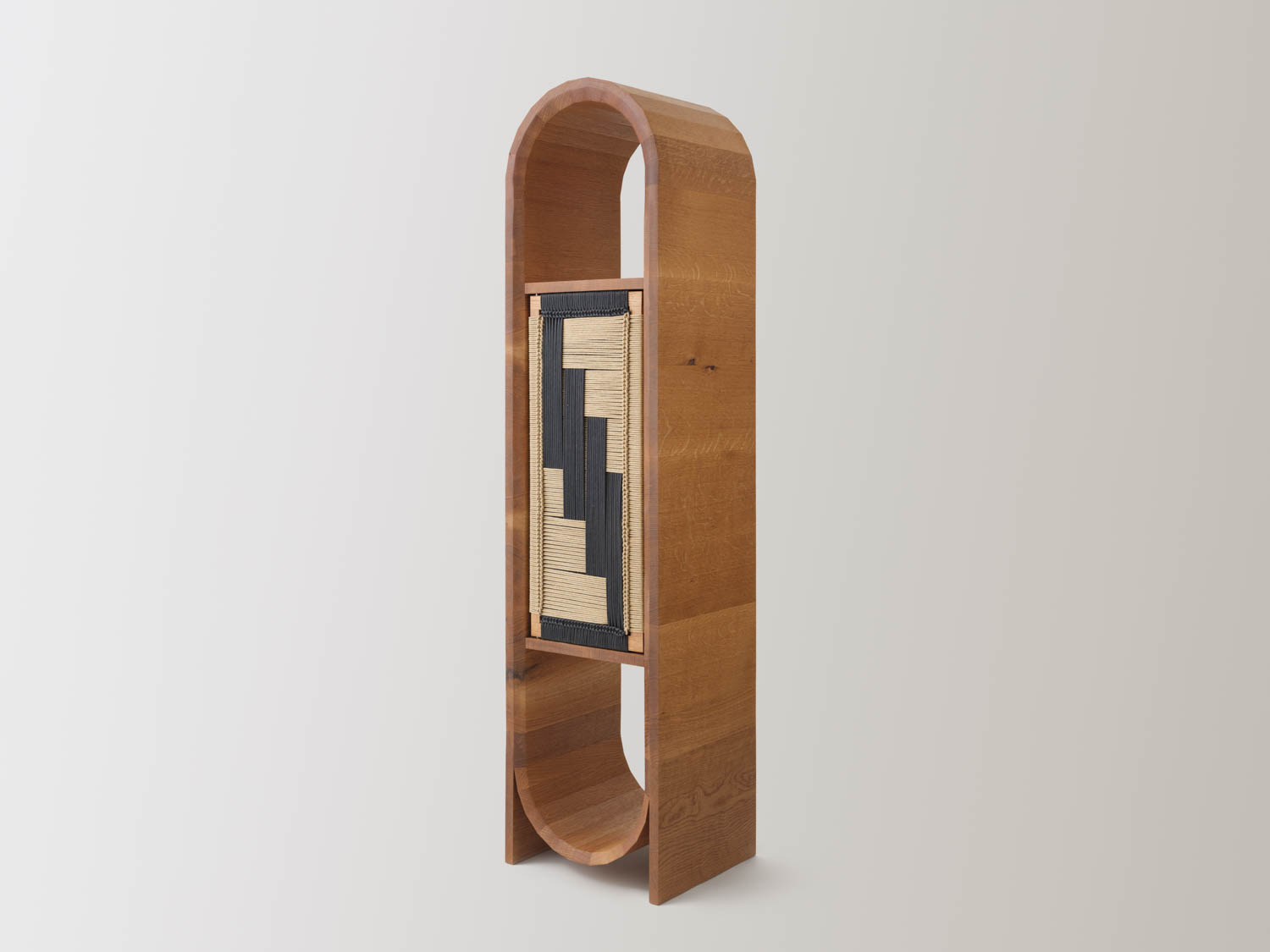 tall curved console