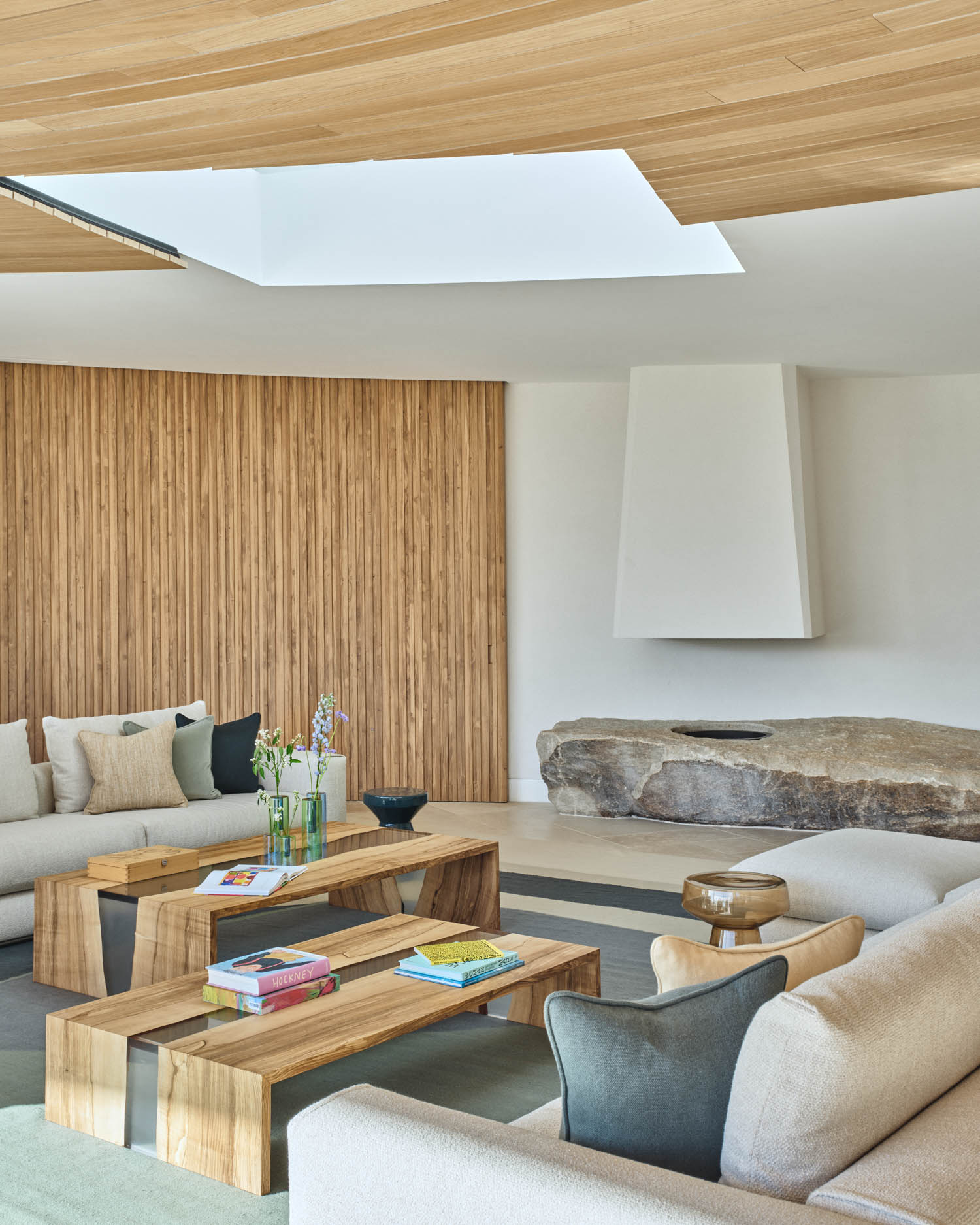 sitting area with couches and tables
