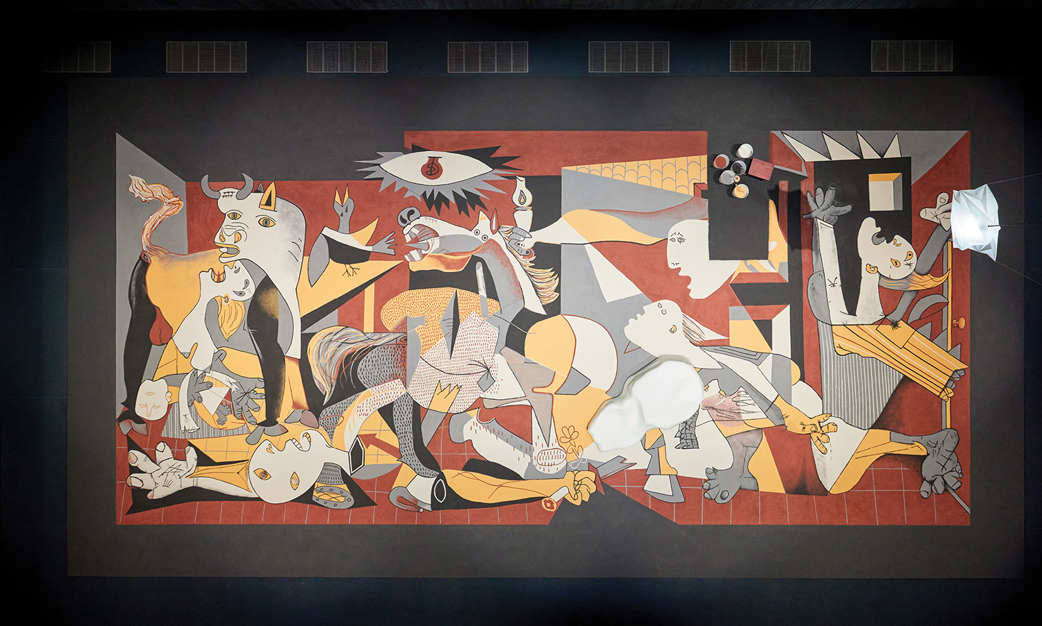A painting of a group of people.