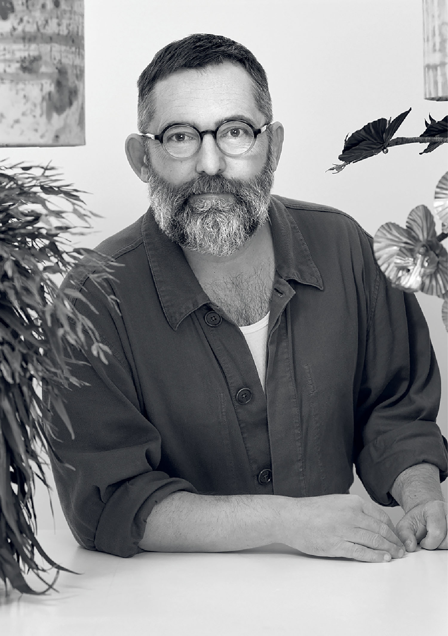 A man with a beard.
