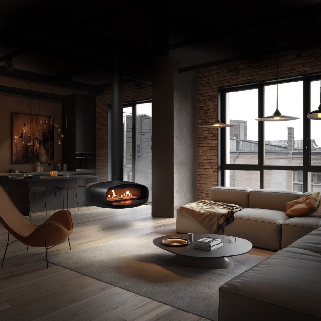 Ortal - Oval Fireplace image