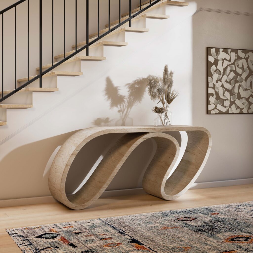 Neal Aronowitz Design - Travertine Surge Console image