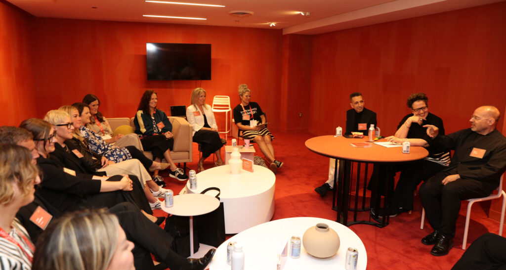 Cindy Allen leading a roundtable during neocon