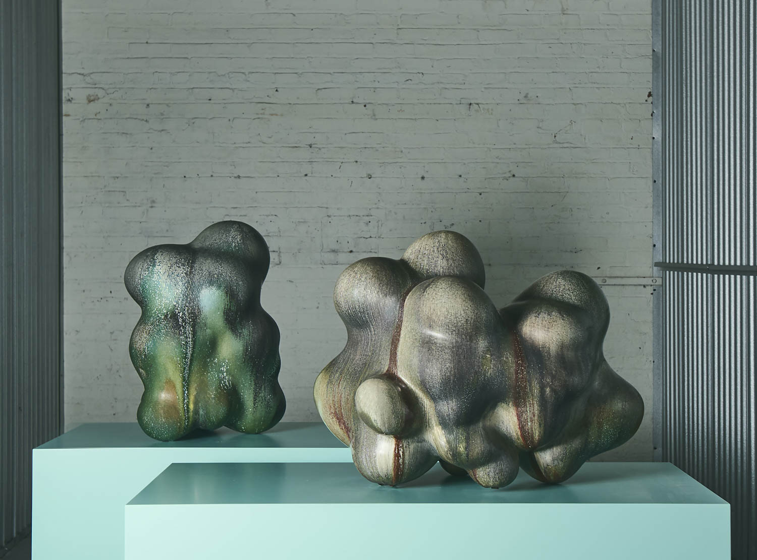 two amorphous blobs next to each other
