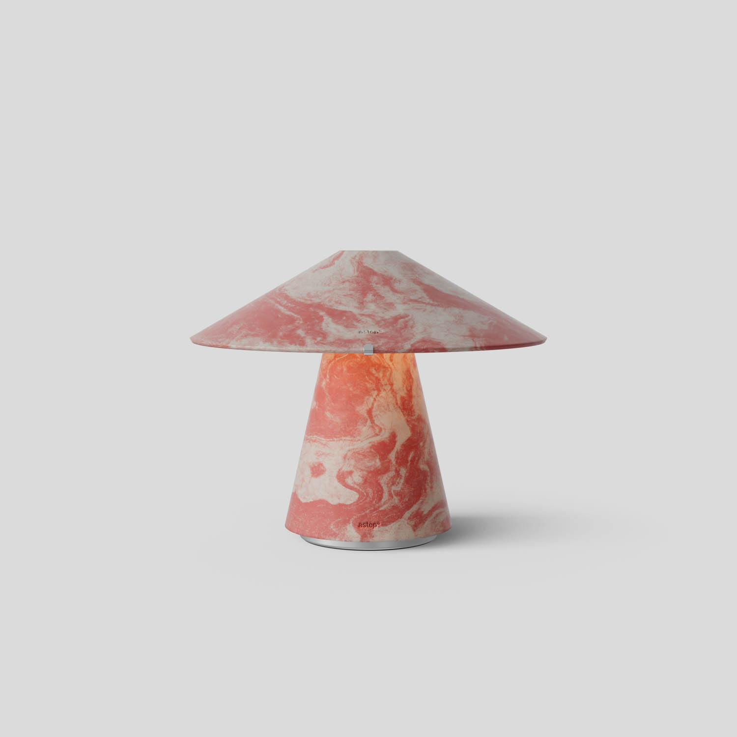 light pink marbled lamp