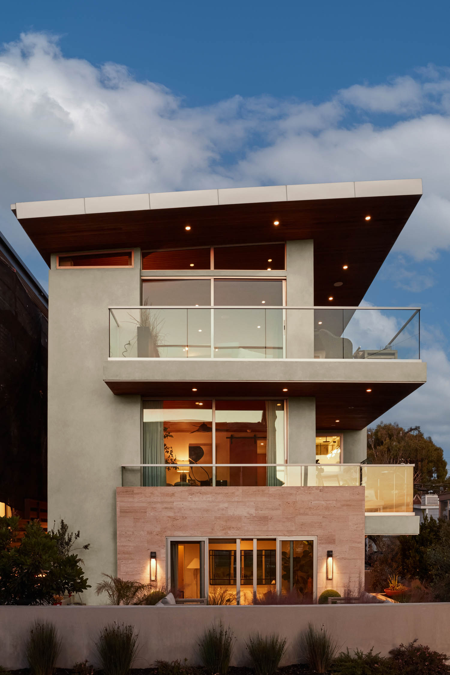 exterior facade of a home with two stories