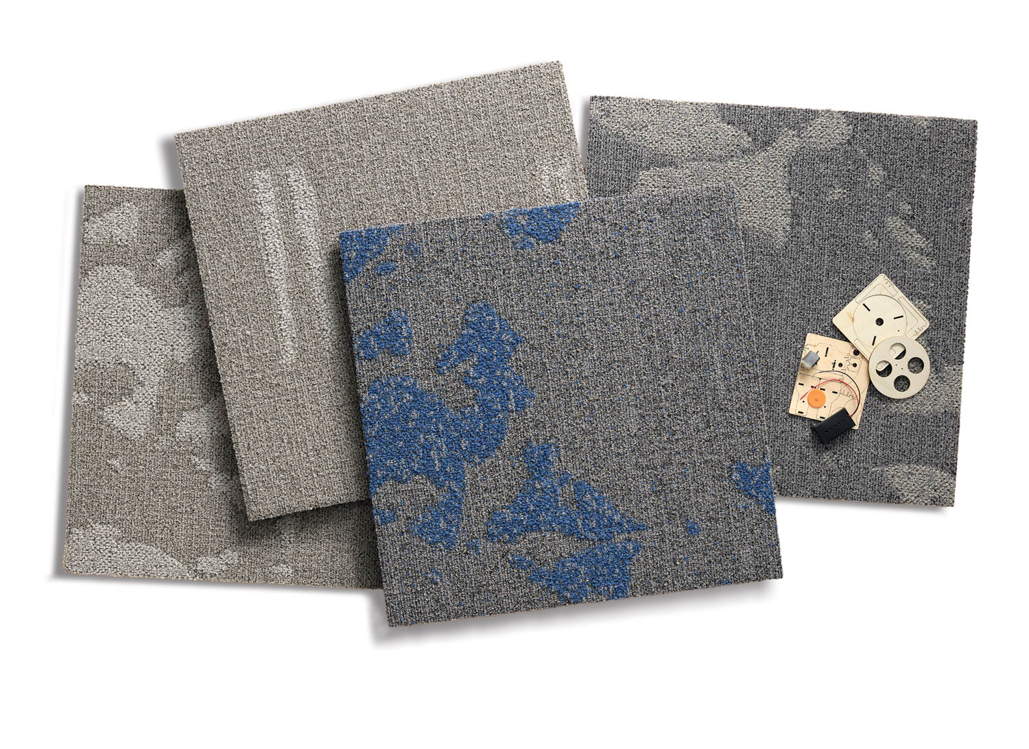 multiple square carpet tile examples