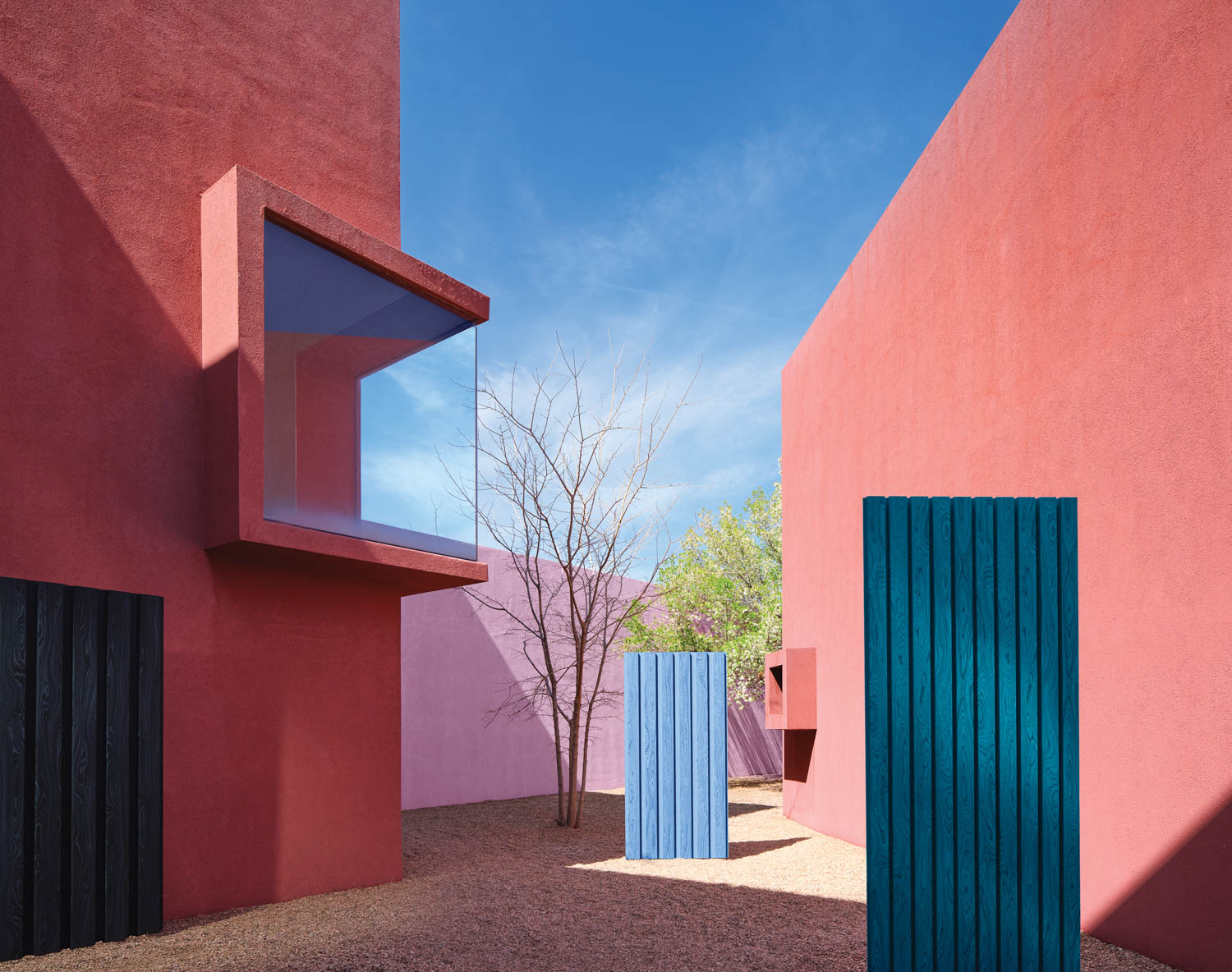 multiple blocks in courtyard.